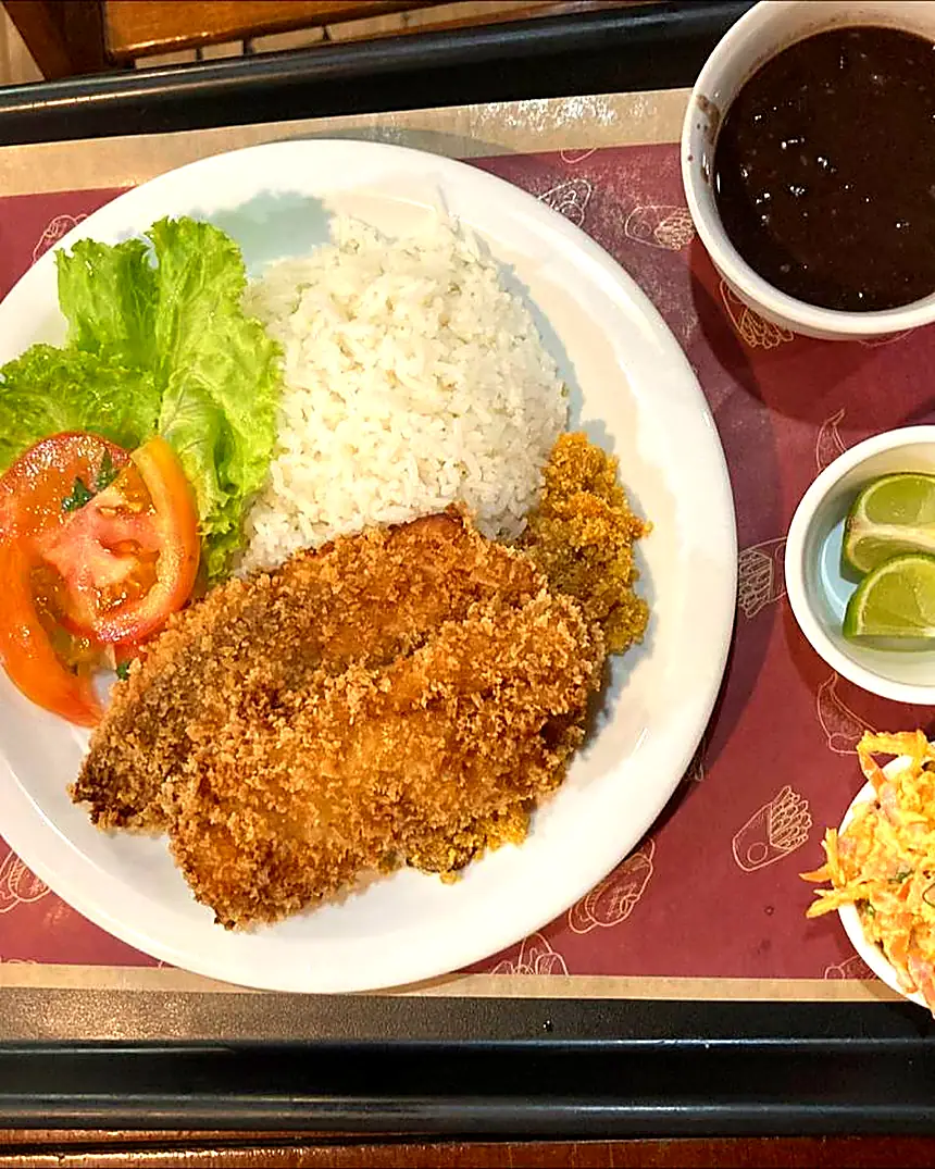 Prato de filé à milanesa